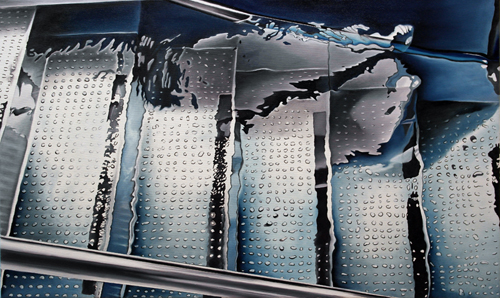 Lichtspiel, 60 x 100 cm, Ö l auf Leinwand, 2017