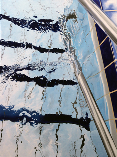 Stufen 2, 80 x 60 cm, Öl auf Leinwand, 2016 - verkauft -